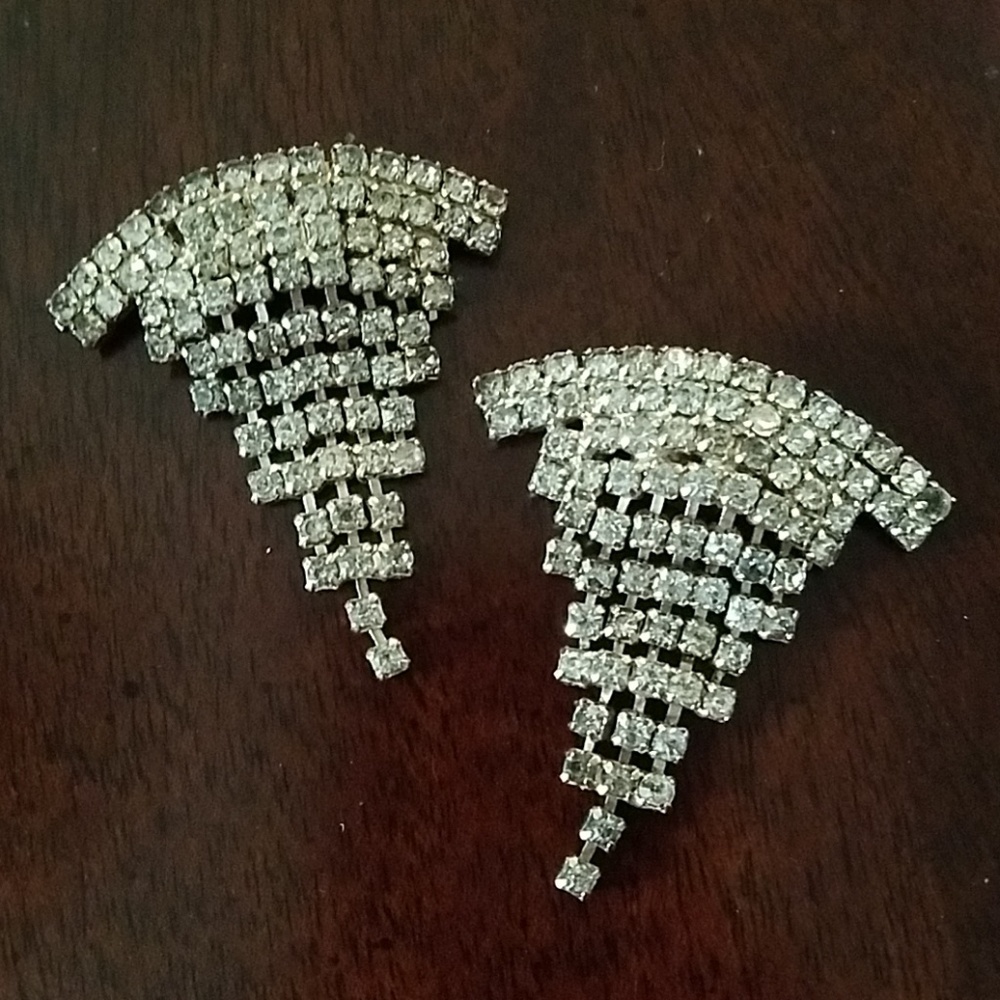 Vintage Rhinestone Shoe Clips
